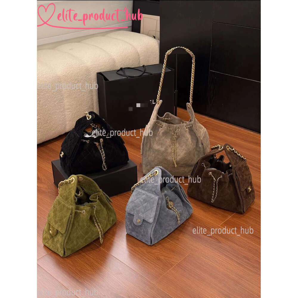 Women Designer Fashion Bag Bucket Bags High Quality Makeup Bags Lingge Frosted Leather Chain Bucket Outdoorgenuine Leather Shoulder Bag 9Eb