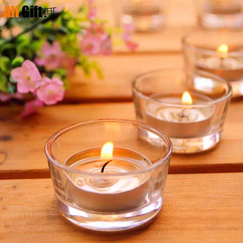 Retro Candlestick Candle Holders, Candlelight Dinner Decorations, Valentine's Day Furnishing, DIY Glass Holders H260310