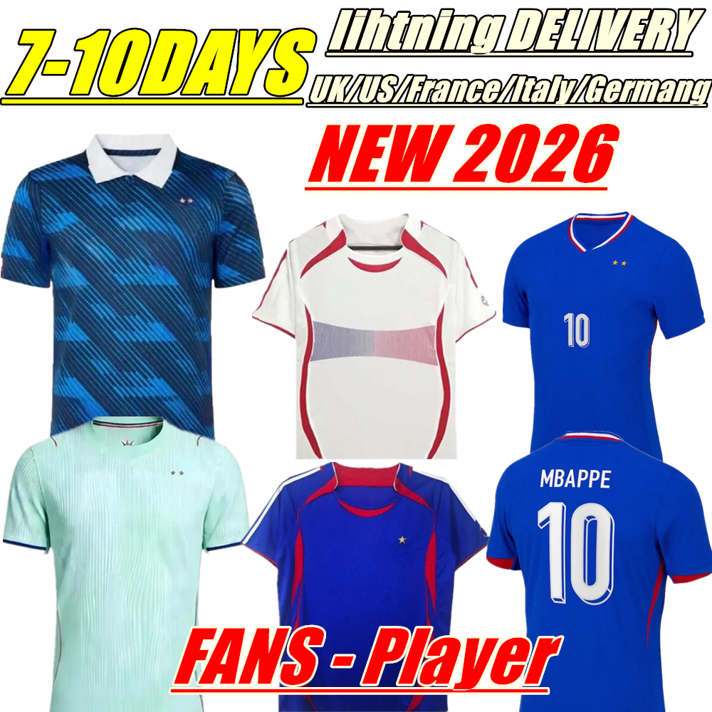 french 2025 2026 Soccer Jerseys MBAPPE BENZEMA GIROUD GRIEZMAfrance world cup SALIBA PAVARD KANTE POGBA THURAM KOLO 24 25 26 Maillot De Foot Equipe Football Shirt