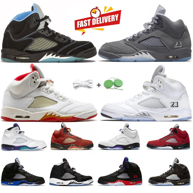 Big Size 5s Basketball Shoes Man Sneaker Wolf Grey Arctic Pink Black Metallic Reimagined Sunset Racer University Blue Fire Red Oreo Men Trainers Sports Sneakers