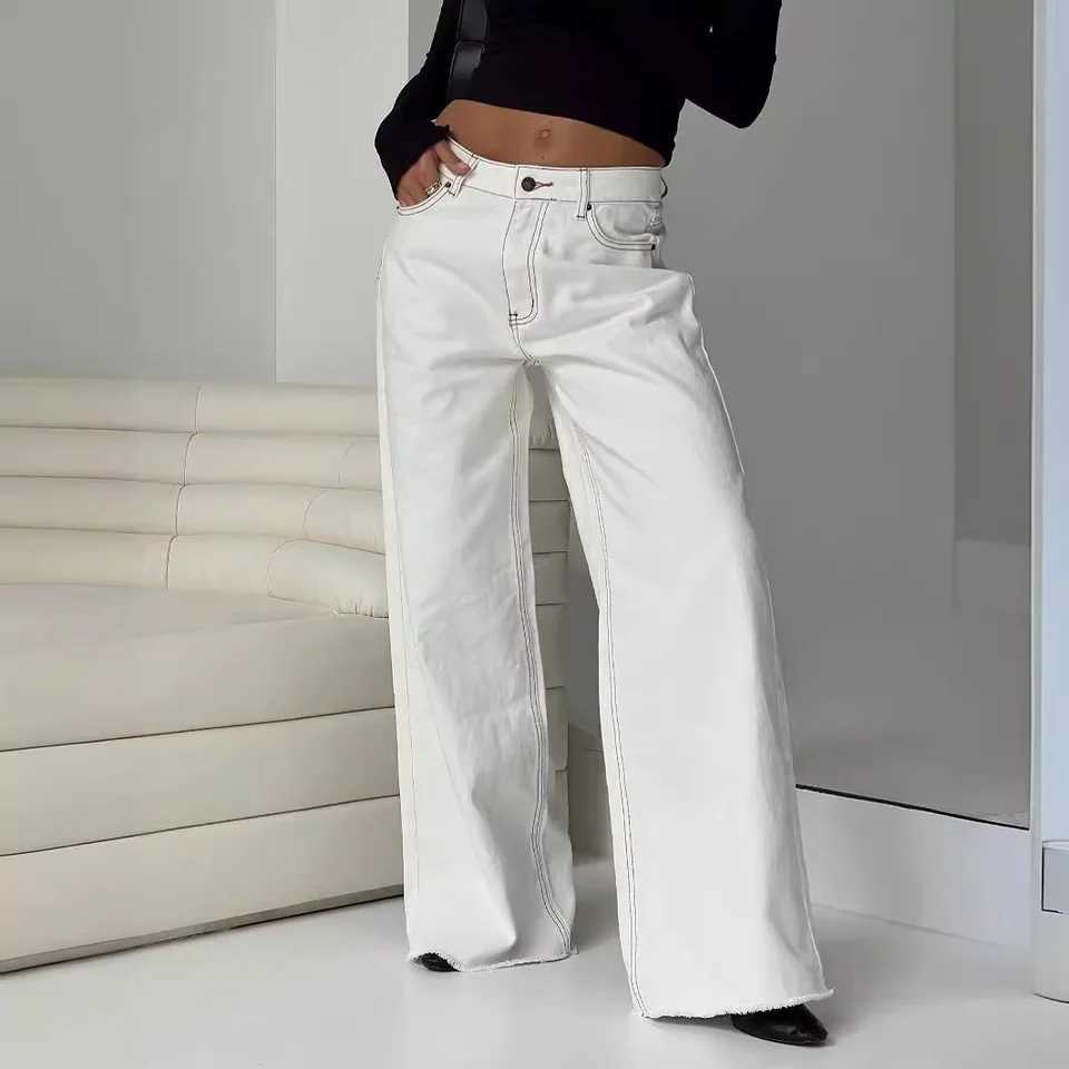 European and American casual loose denim pants for women M260310