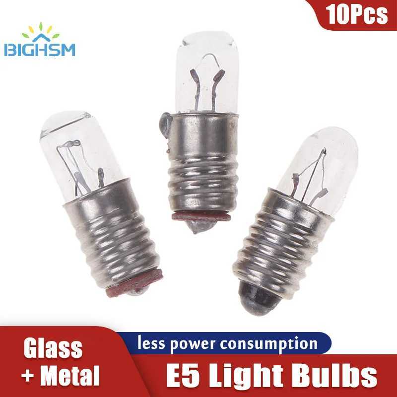10Pcs/Lot Mini Indicator Light Bulb E5 Screw Mouth Miniature Lights Bulb 63V/12V/24V 01A Small Bulb Signal Lamp Bead H260310