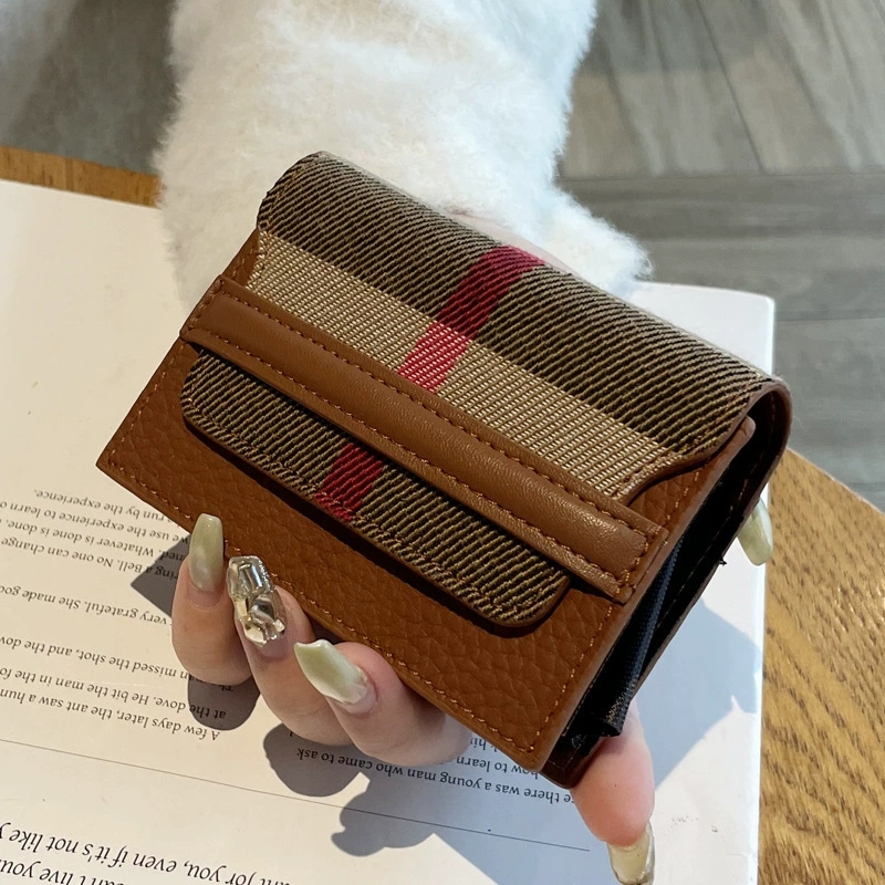 Free Shipping 2026 New Multi functional Leisure Fashion Designer Handbag Trendy Classic Grid Card Bag for Women