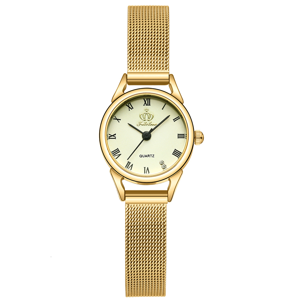 A Designer's Ladies' Watch,a Fashionable And Light Small Gold Watcha Simple And Elegant Niche Netted Women's Watches Men Designer Quart