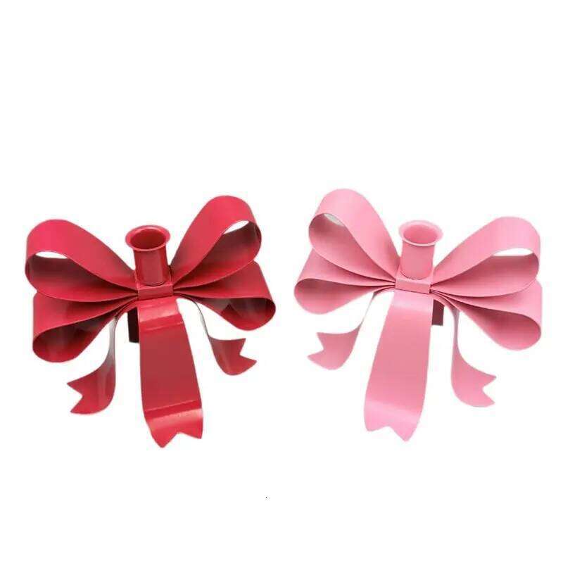HHO-Iron Candle Holder Ornament For Table Decoration, Valentine' S Day, Christmas, Candlelight Dinner Party H260310