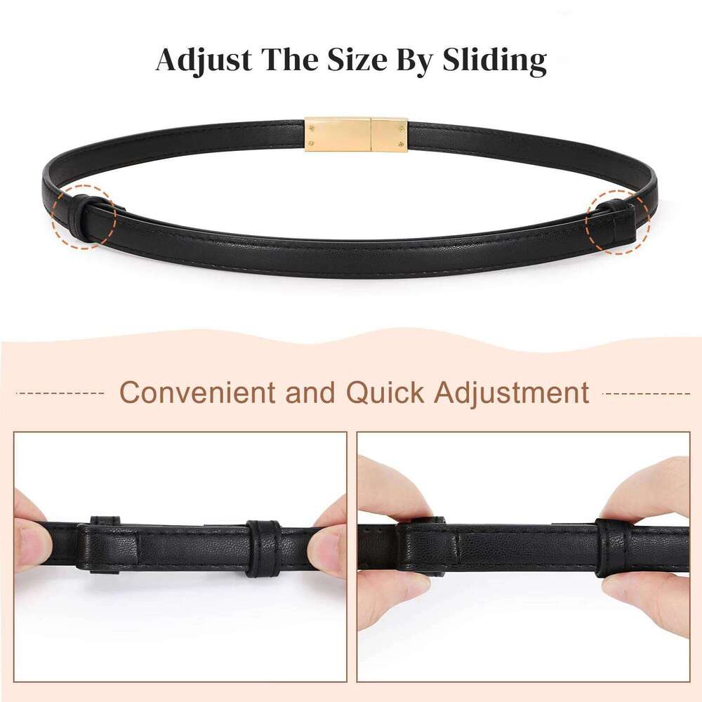 Quality High Genuine Leather Women Fashion Brand 1.8cm Width Belts Golden Lock Buckle Dress Jeans Sweater women Thin Belt H260310