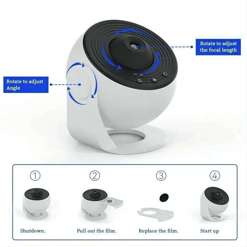 New Star Projector Galaxy 13 in 1 Planetarium 360 Rotating Aurora Night Light Lamp for Bedroom Starry Sky Kids Adult Gift 26Y0310