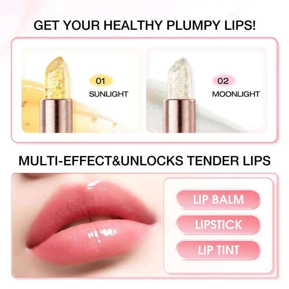 Smart Color Changing Lipstick Long Lasting Hydrating Balm Waterproof Lip Tint Moisturizing Treatment Repair Non Sticky Z260310