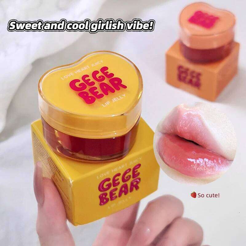 Gege bear heart-shaped lips are moisturizing, silky, delicate, lightweight, and easy to apply lipstick Z260310