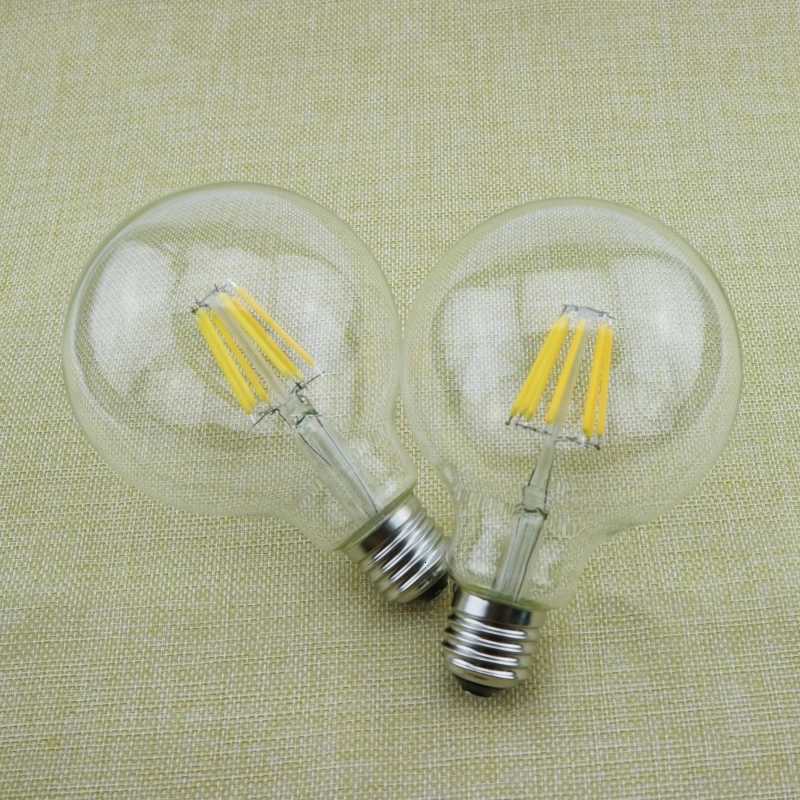 1-4pcs G80 G95 G120 LED Bulb E27 2W 4W 6W 8W AC 220V Energy Saving Global Light Lampada Ampoule Lamp Retro Edison Filament Bulbs H260310