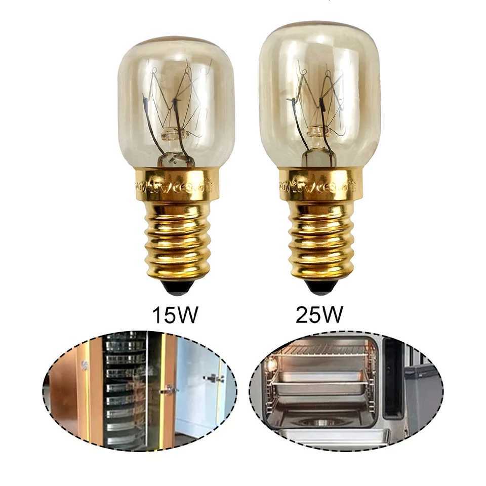 4PCS E14 Salt Lamp Globe Bulb 25W Light Bulbs 240V Refrigerator Oven Replacement Vintage Incandescent Bulbs H2603101