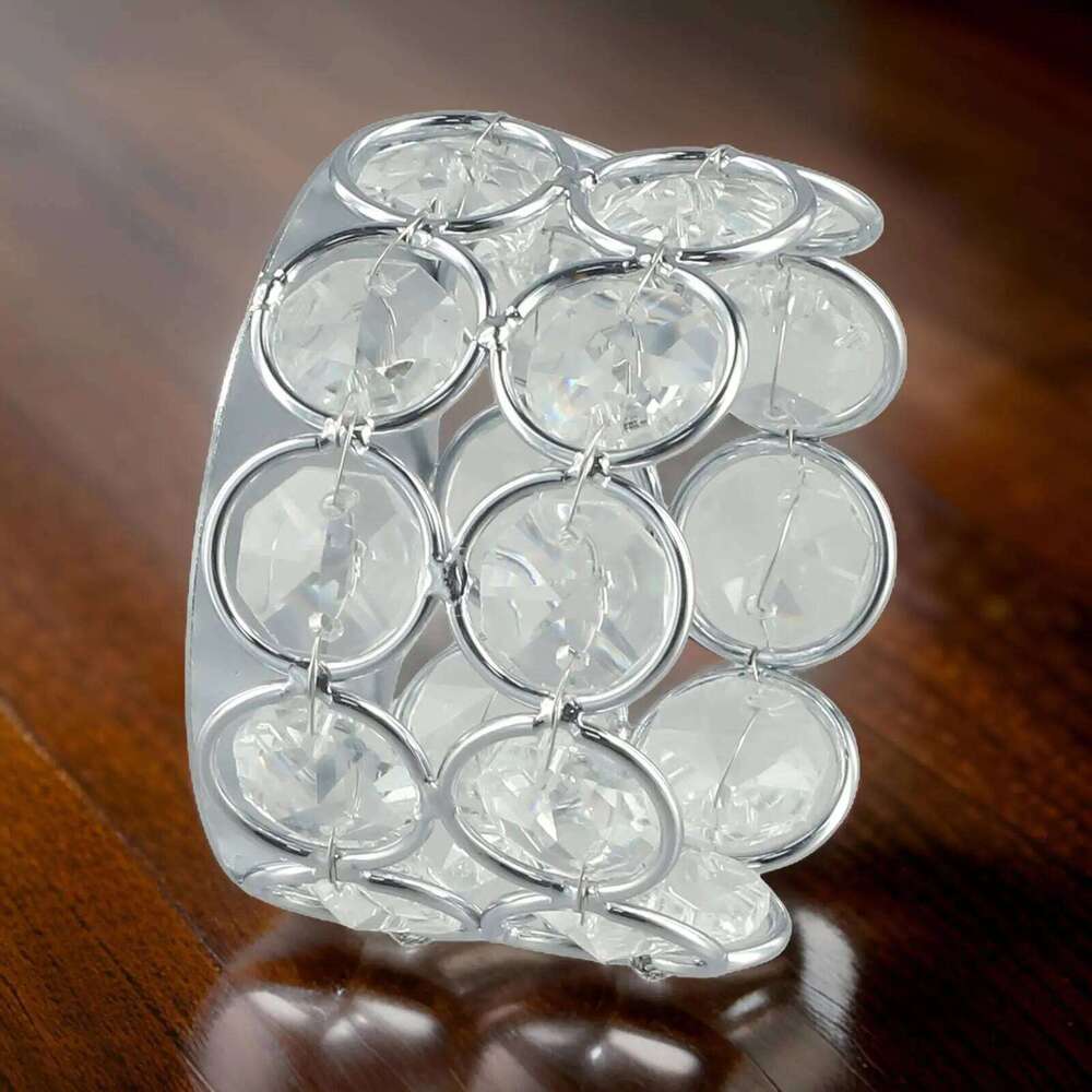 Crystal Tealight Candle Lantern Holders For Wedding Party Gold Silver Candlesticks Dinner Table Home Decors H260310
