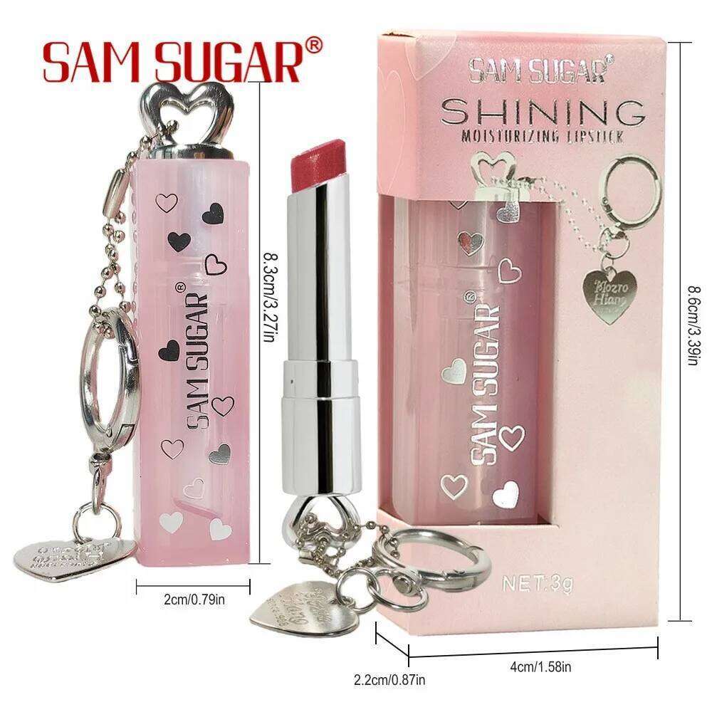 Pearl Love Pendant Sparkling Velvet Lipstick Metal Waterproof Long lasting Matte Diamond Lipgloss Women's Cosmetics Z260310