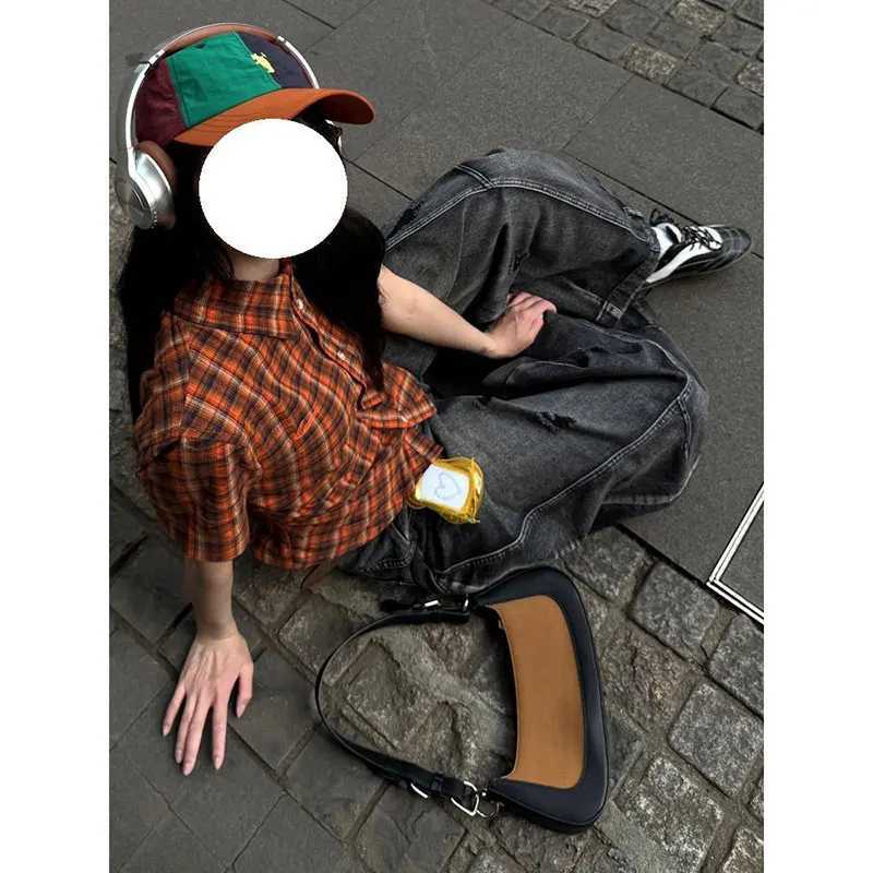 Black Jeans Women Vintage High Waisted Cargo Jeans Straight 2025 Summer Casual Loose Big Size Wide Leg Denim Baggy Pants Y2K M260310