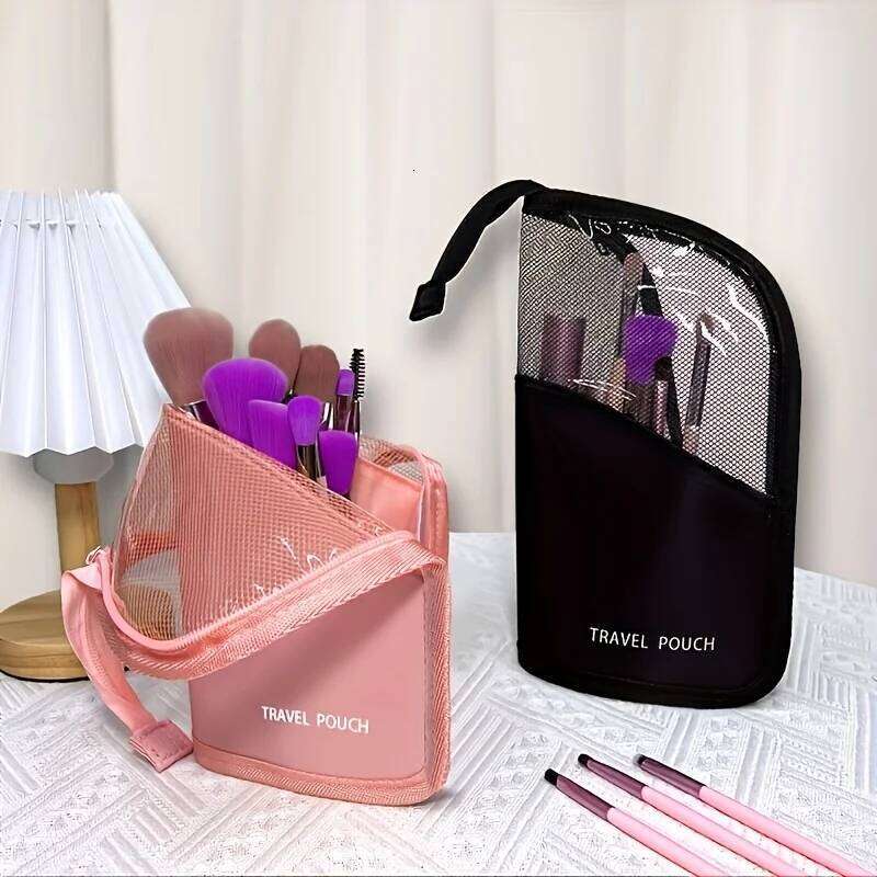 A Spacious Vertical Eyebrow Pencil Case, a Portable Organizer Bag Makeup, Perfect for Women - Easy to Use And Carry. XJ260310