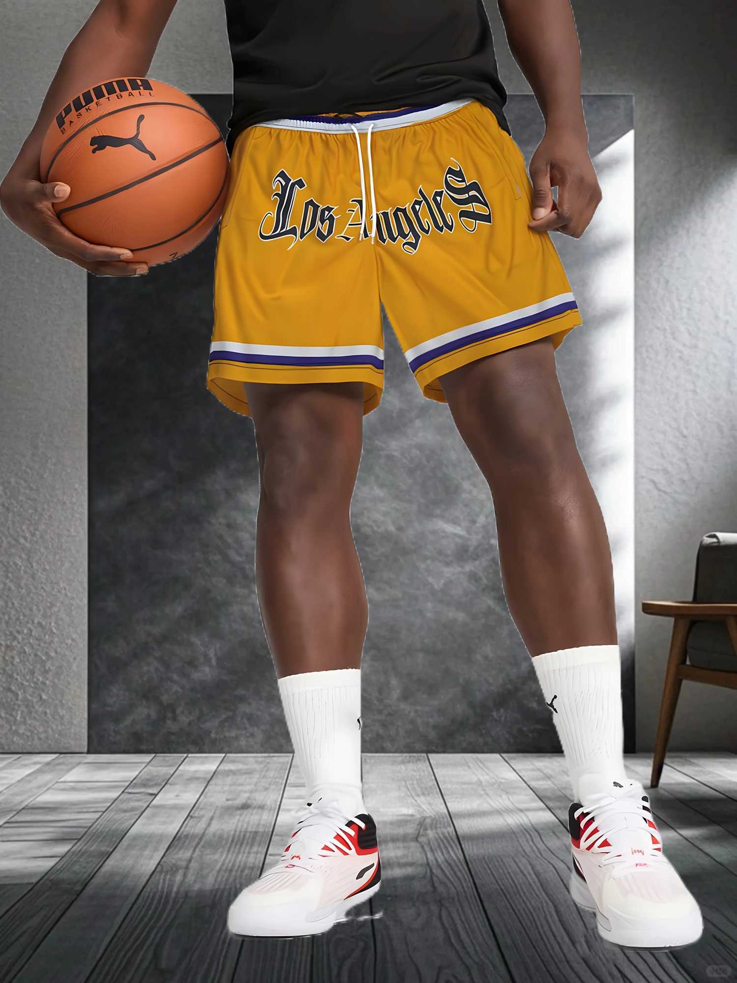 2025Men Sport Breechcloth Summer Sportswear Beach Jogging Short Pants Training Shorts Basketball Clothing Gym Running Sweatpants N260310