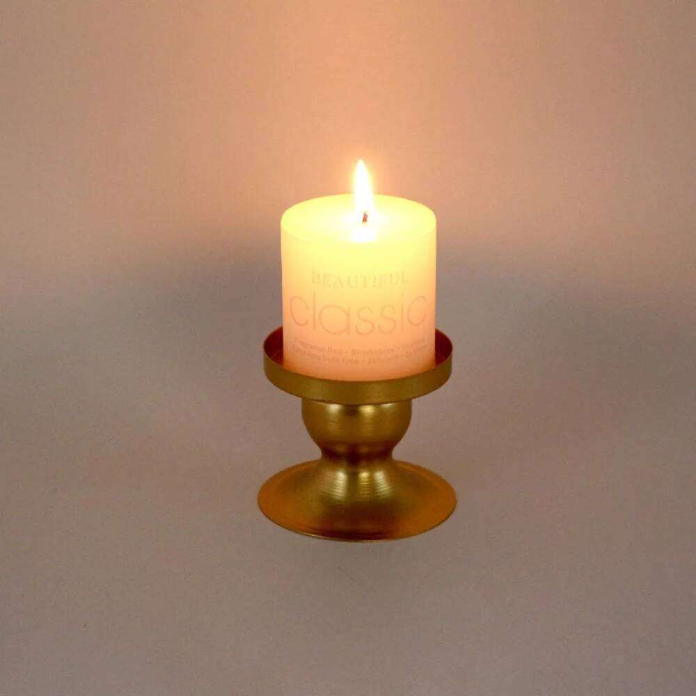 Metal Candlestick New European Style Geometric Circle Photography Props Gold/Black Candle Holder Wedding Party H260310