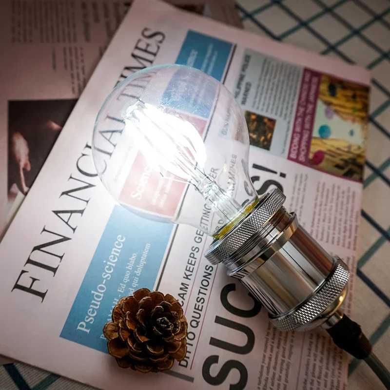 6Pcs Retro Edison E27 E14 LED Filament Lamp AC 220V Light Bulb C35 G45 A60 ST64 G80 G95 Lampada Glass Bulb Vintage Candle Light H260310