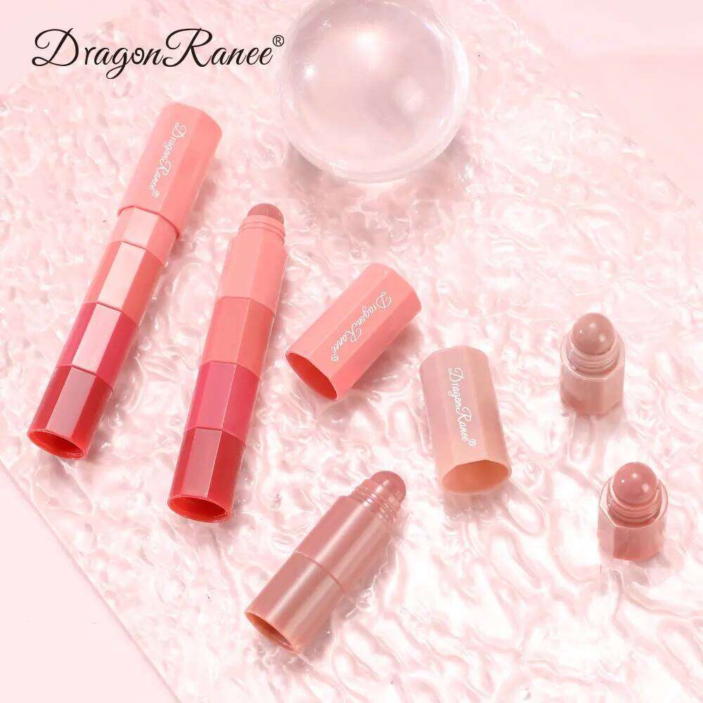 Set of 4Pcs Crayon Matte Velvet Four Lipstick Pens Mousse Nude Color Portable Mini Lipsticks 4 in 1 Lip Stick Makeup Z260310