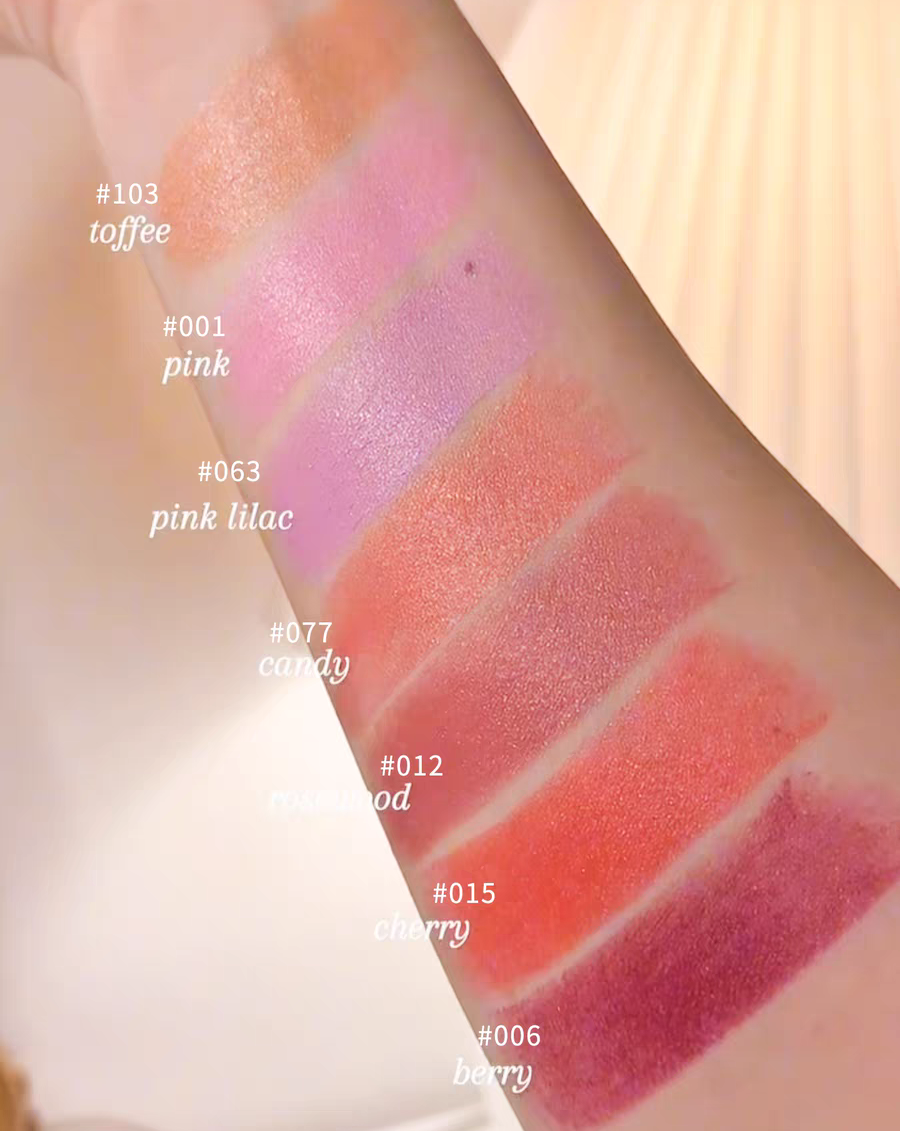 Beauty Face Blush Sticker Backstage ROSY GLOW STICK Rosewood Cherry Candy Pink Lilac berry Toffee Cheek Face Makeup Blush 6g Face Cheek