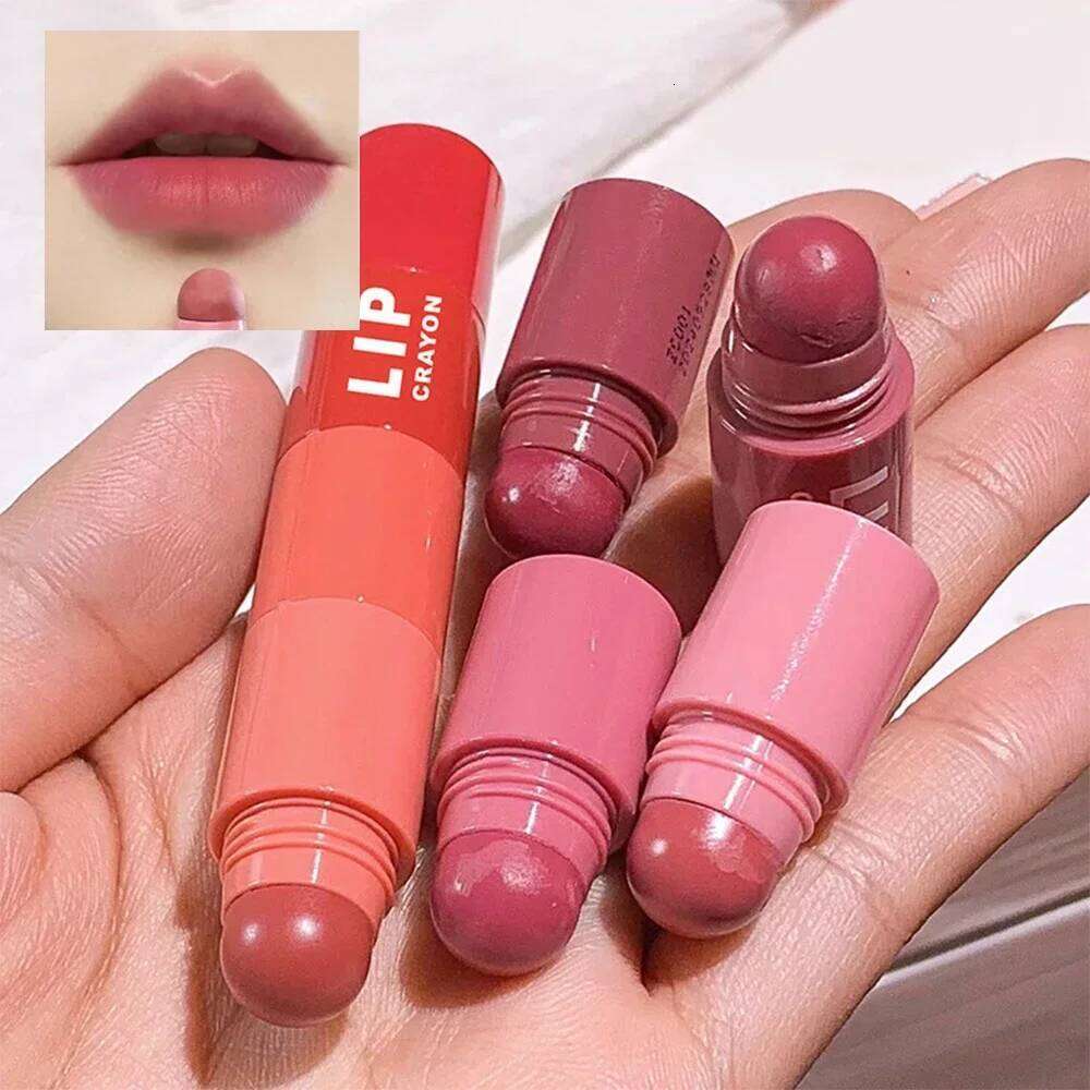 Set Gloss 4 Colors In 1 Matte Velvet Lipstick Pen Kit Lipliner Waterproof Lasting Not Fading Lip Makeup Cosmetics Z260310