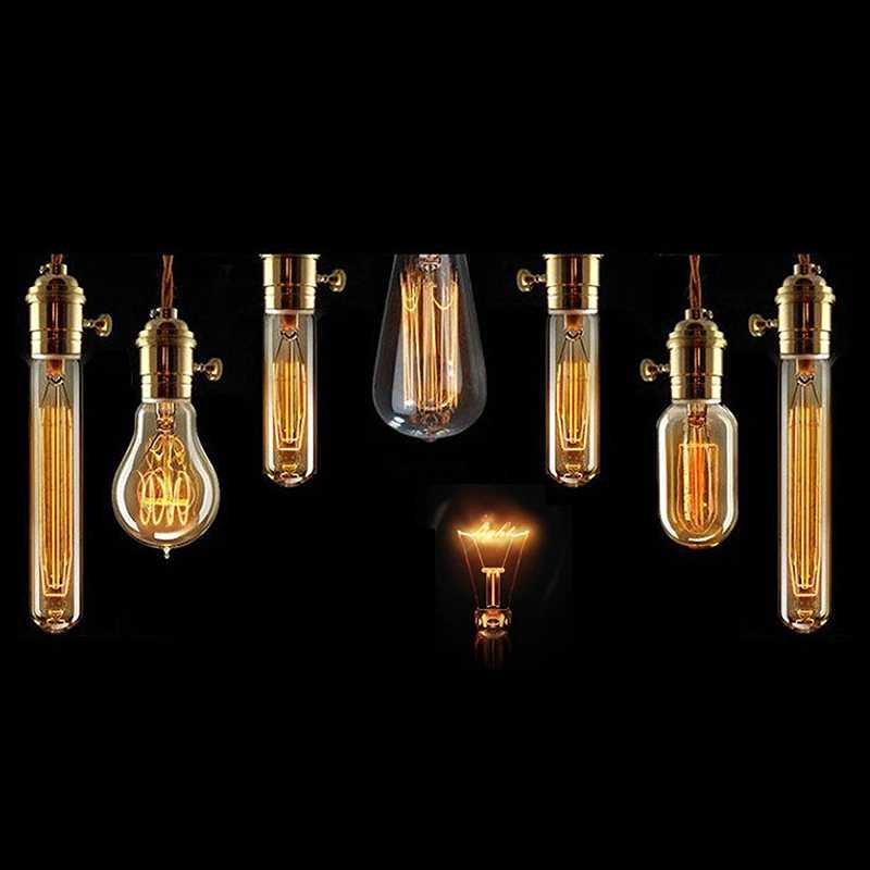 Retro Yellow Light Bulb 220V 110V E27 40W Vintage LED Filament Lamp Incandescent Light Bulb For Home Decor Vintage Lamp H260310