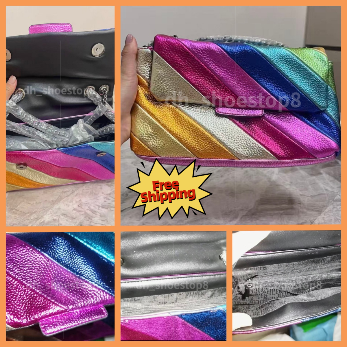 2026 Neq quality kurtly gegier bag Designer London Geiigersity Bag Women Evening Small Heart Purse Fashion Crossbody Girls Shoulder Strap Flap Kurtly Bags ec1