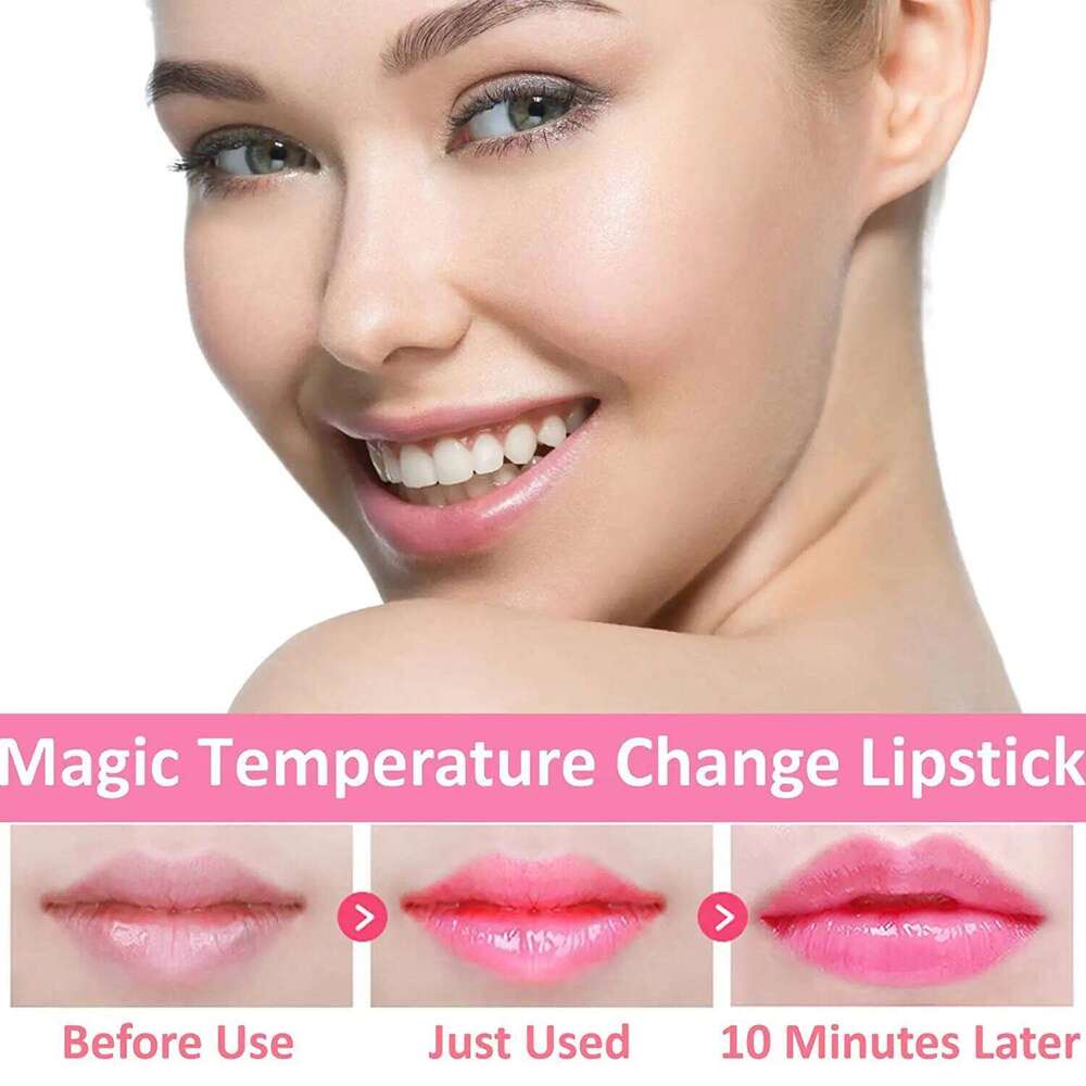 Wholesale 24 PCS Lip Balm Set Flowers Colour Changing Lipsticks Long Lasting Moisturizing Jelly Warm Pink Lipstick Z260310