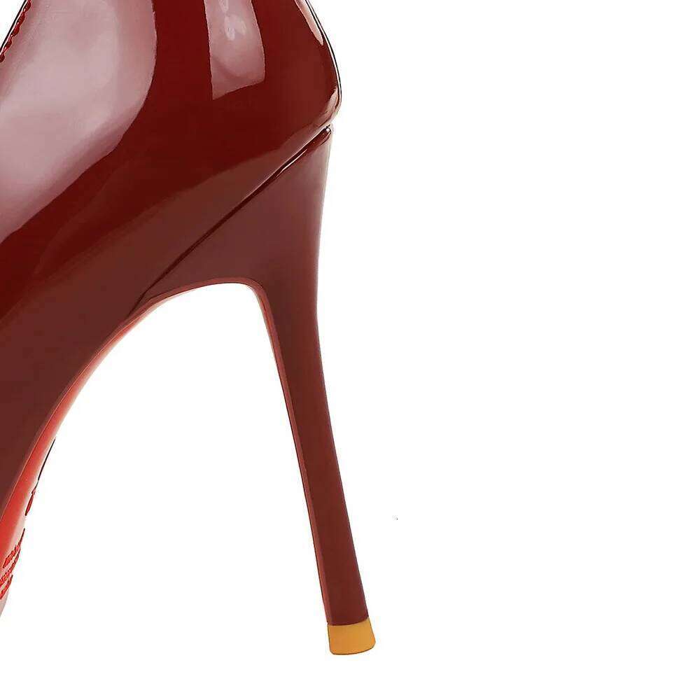 Women 10cm High Heels Lady classics Red Bottom Pumps Female Daily commuting Breathable Pointed Toe shoes