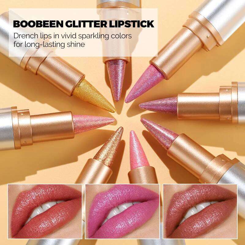 AVIERLL Sparkling Lipstick Long-Lasting, Waterproof Shine in Vibrant Colors - Perfect Valentine's Day Gift for Her Z260310