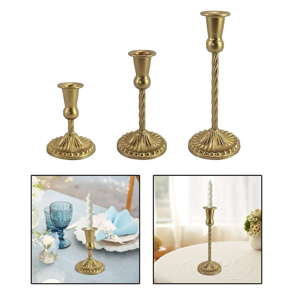 Candle Holder Candelabrum Tabletop Candelabra Metal Candlestick Decorative Ornament for Festival Banquet Parties Wedding Home H260310