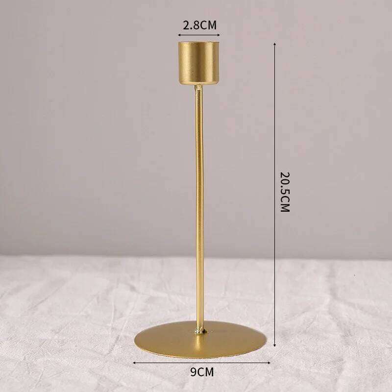 Nordic Light Luxury Candlestick Ornament Retro Candlelight Dinner Props Simple Home Romantic Meal Table Decorations H260310