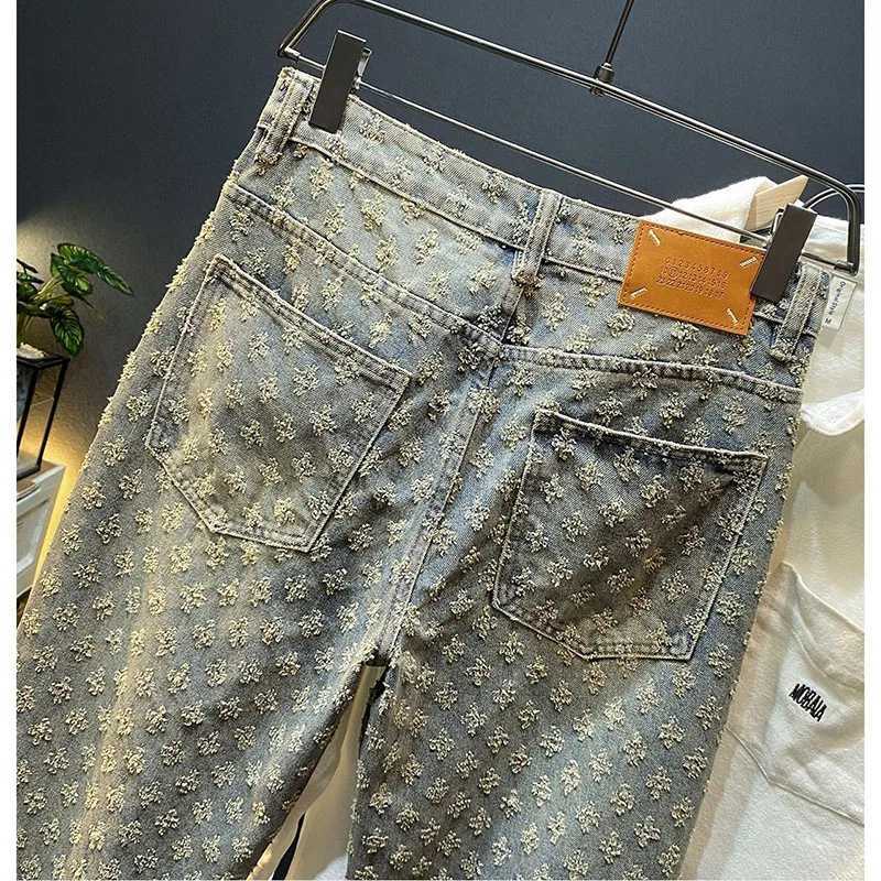 Spring Autumn New Jeans Brand Joker Casual Loose Straight Wide Leg Pocket Waist Comfortable Soft Casual Temperament Fashion JeanT260310