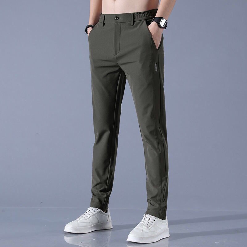 Men's Pants 2026 Spring Summer Ultra-thin Stretch Slim Straight Casual High Quality Fashion Breathable Golf Sports Trousers - view 7