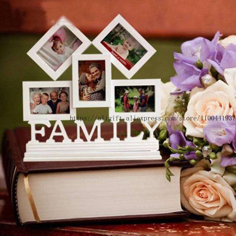 5-hole 6-hole Exquisite Photo Frame Home Living Room Table Decoration Ornaments H260310 - view 6