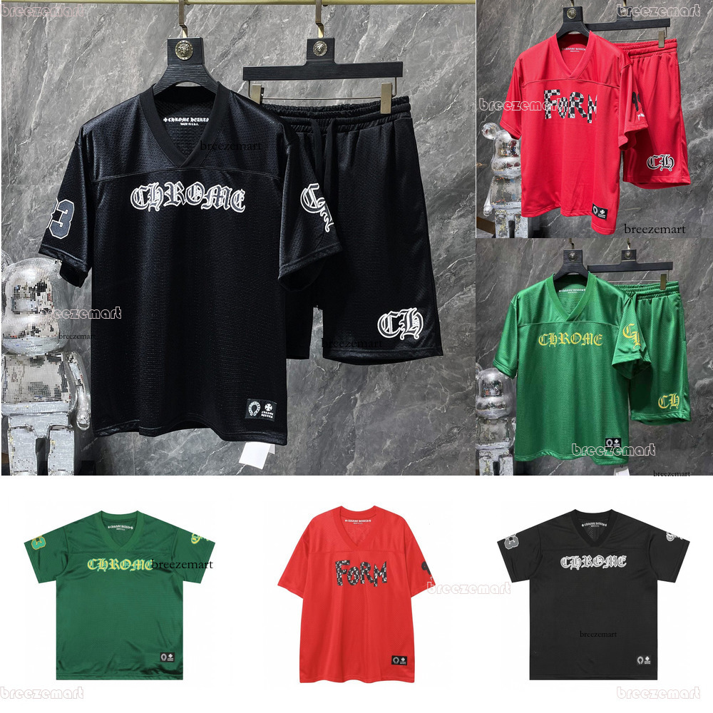 Chromelysheartstshirts shirt Designer Men Hoodies Sweatshirts Women Luxury Chrome Jersey Set Limited Edition Graphic Y2k Short Sleeve High Quality Shirt fcd