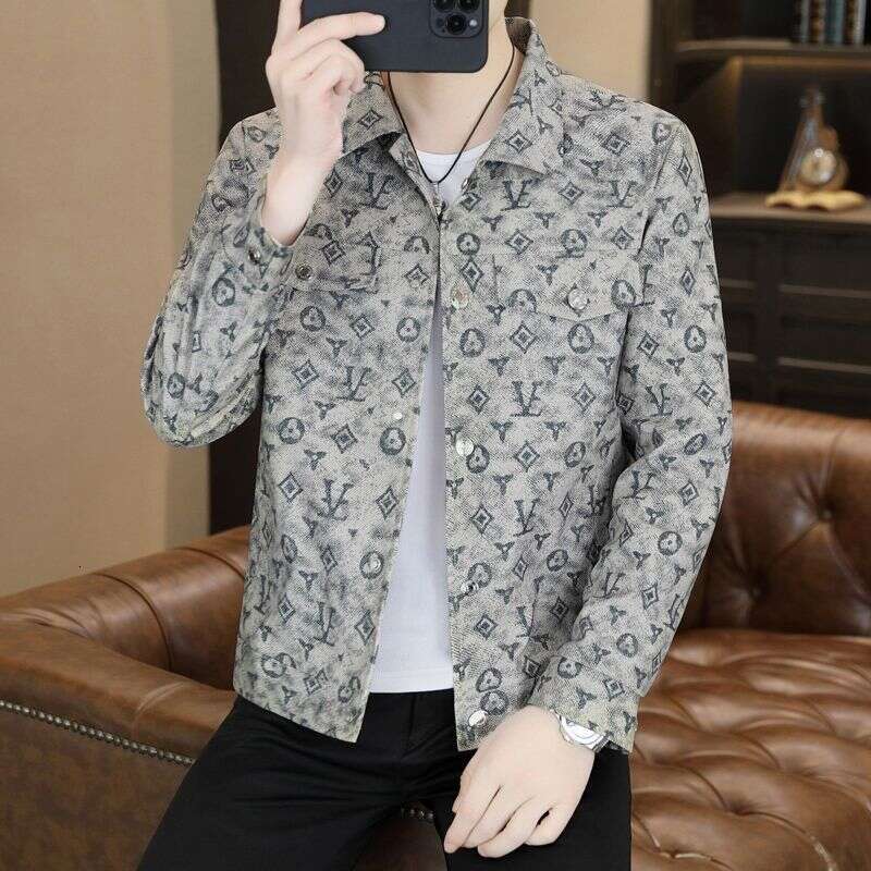 New Trendy Jacket Men, Casual With A Turn-Down Collar, 2025 Fashion Brand Top, Stylish For Spring And Autumn, Slim Fit, High Quality Asia Size