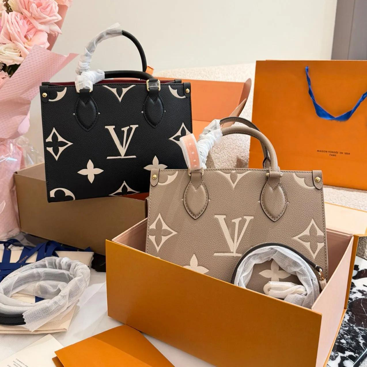 designer bag handbag tote bag Bag Women Classic Fashion Handbag hobo New grain cowhide texture with bag new medium bag High quality bag shoulder bag.