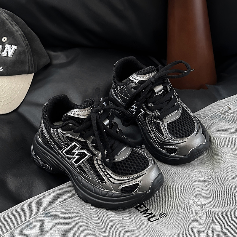 free shipping designer shoes for kids running shoes blue sliver Fashionable and versatile outdoor sneakers sport shoes