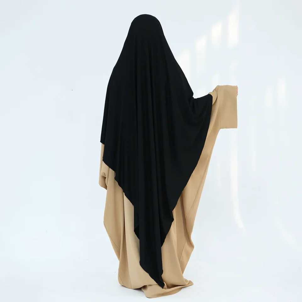 Modal Jersey Khimar Ramadan Hijab Prayer Garment Long Headscarf Muslim Women Islam Clothing Eid Djellaba Turkey Abaya Dress 2025 X260310