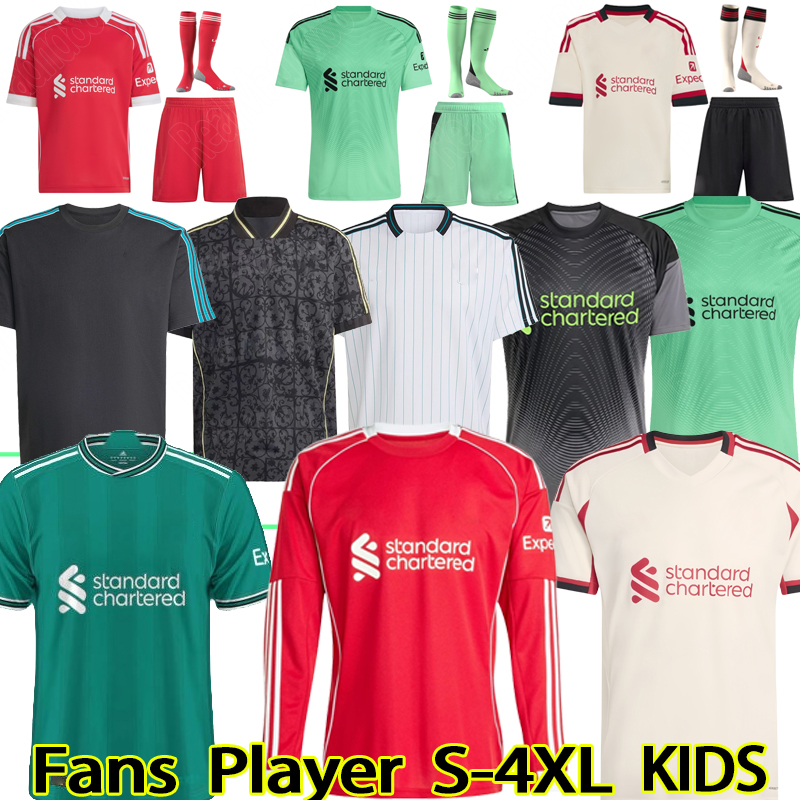 25 26 soccer jerseys MAC ALLISTER R-ARNOL WIRTZ EKITIKE GAKPO DARWIN SZOBOSZLAI jersey fans player football shirt Mens Kids Kit sock Full sets 3XL 4 XL