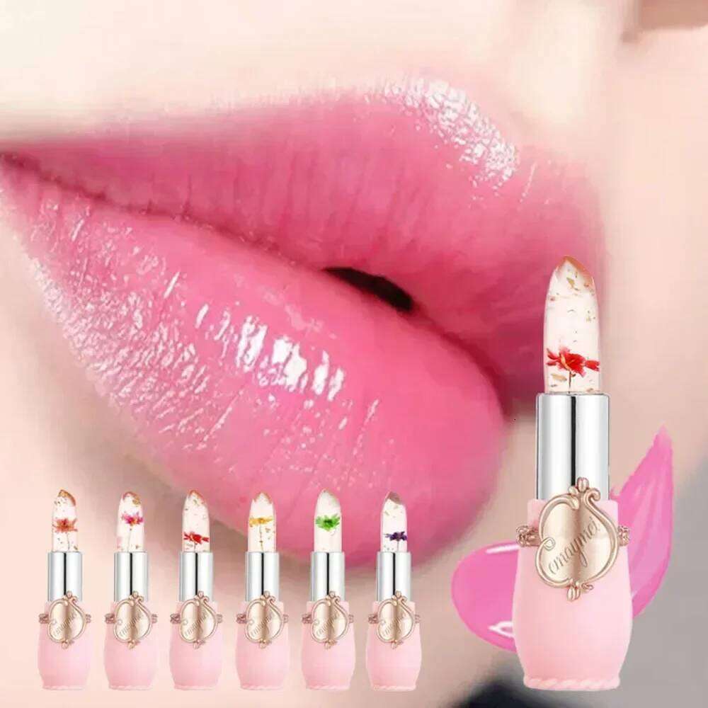 Dried Flower Jelly Balm Lipstick Transparent Waterproof Crystal Oil Hydrating Gloss Clear Lip Plumper Makeup Z260310