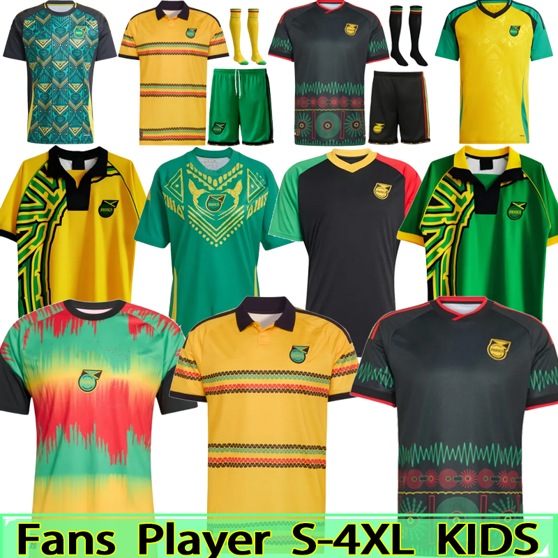 2026 27 Jamaica soccer jerseys World Cup national football team Bob Marley 10 training shirt 1998 Retro Kit Jamaica 2026 jamaique kids kit pre match lifestyle 3XL 4XL