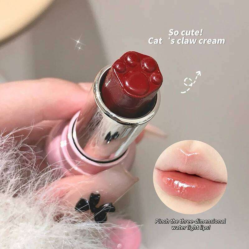 Gege Moist Glow Lipstick - Cute Bear Design, Hydrating Glassy Lips, Korean Transparent Finish Z260310