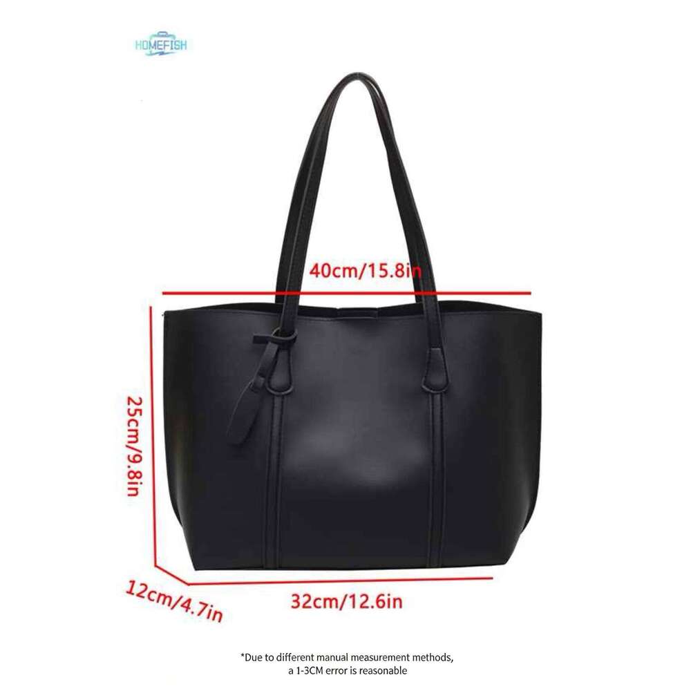Large Capacity Women's New Soft Leather Tote Bag, Casual and Versatile Single Shoulder Bags for Woman Korean Style Handbags XJ260310