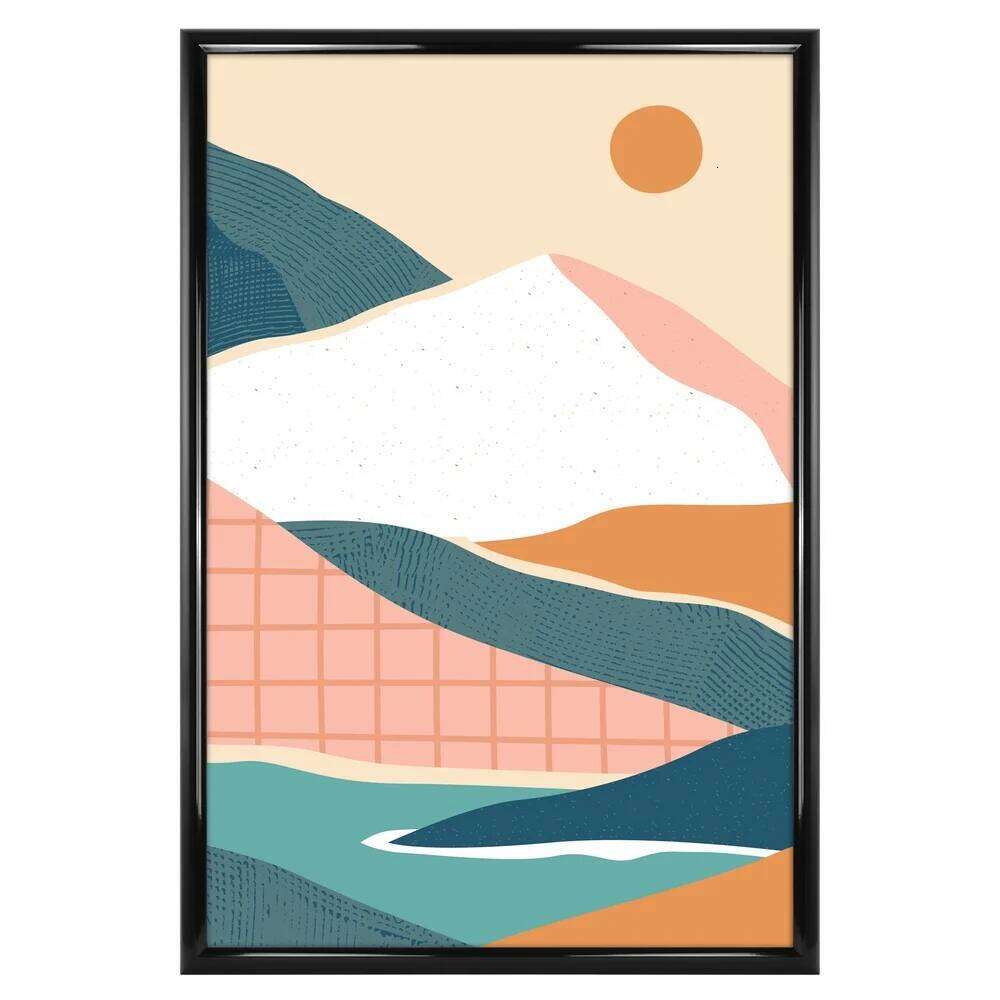 20x30 Rounded Poster Art Prints Photos Lightweight Black Frame Vertical Horizontal Display Gallery Wall Decor H260310 - view 3