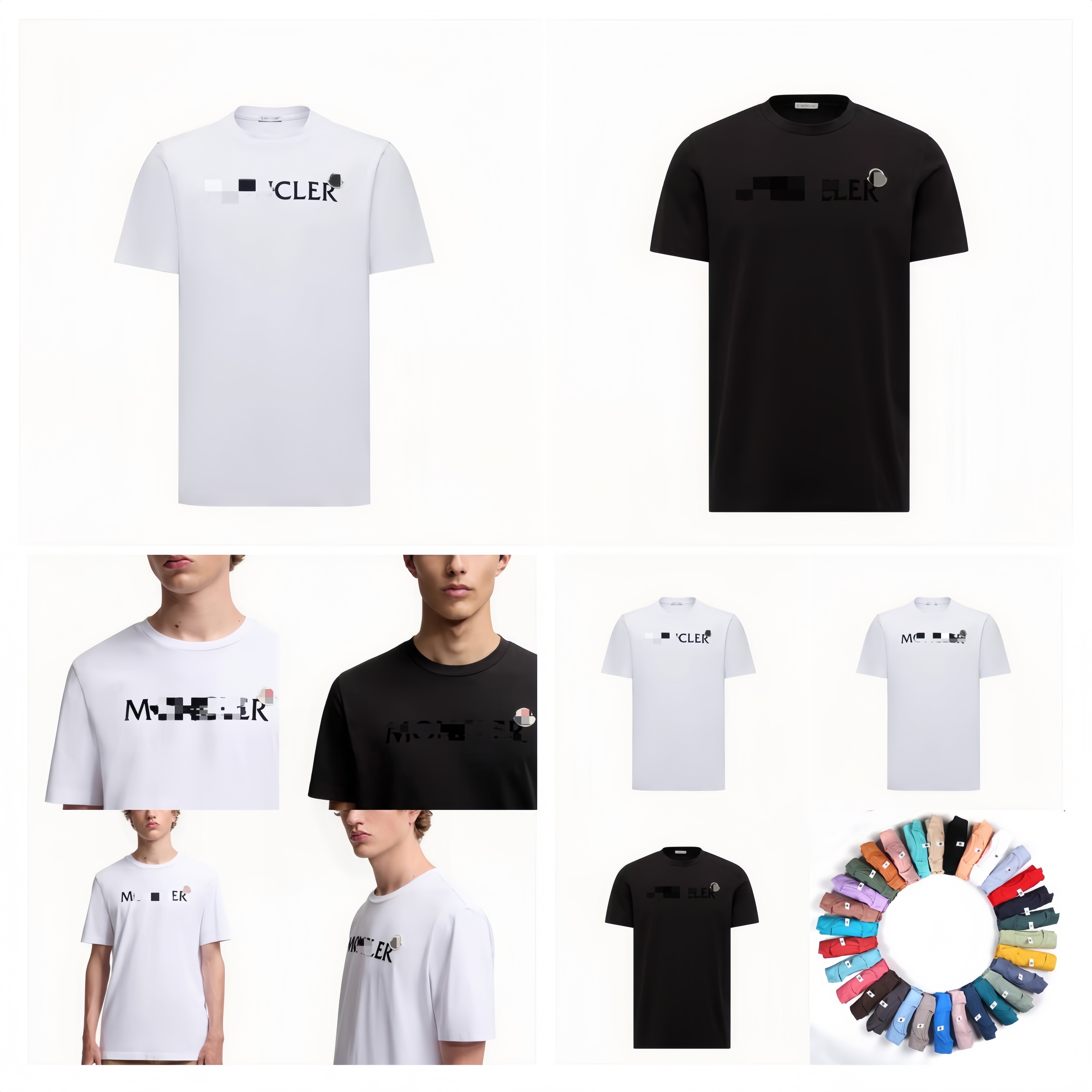 M Brand Plus Big Size Tee T Shirts Long Staple Cotton Pure Cotton With Logo Brand Italy Dropped Shoulder Designer Summer T-shirt Style Boy