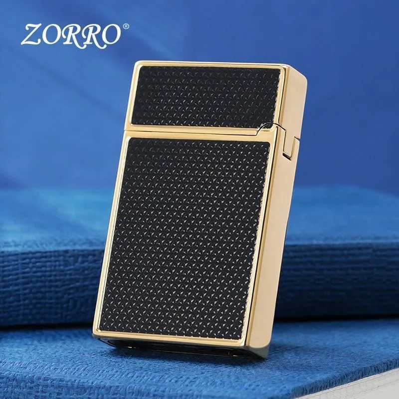 2025 Brass Side Pulley Ignited Kerosine Lighter Integrated Oil Tank High end Collection Fuel Oil Lighters Smoking Gadgets N260311