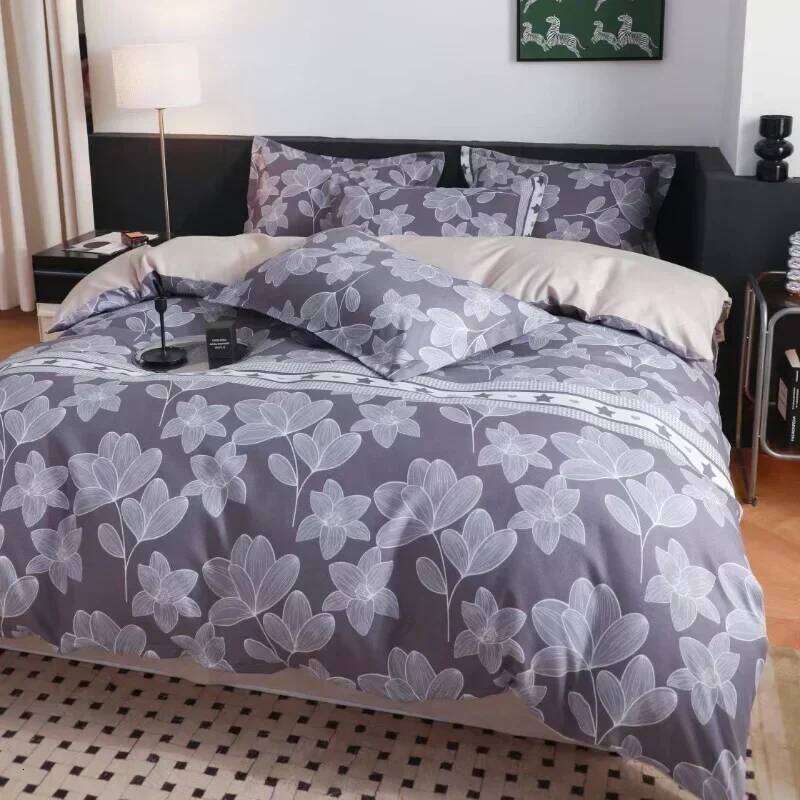 Beddings Sets New Four-piece Skin-friendly Long-staple Cotton Single Double Bedsheets Set with Pillows Case Bed Linen H260311