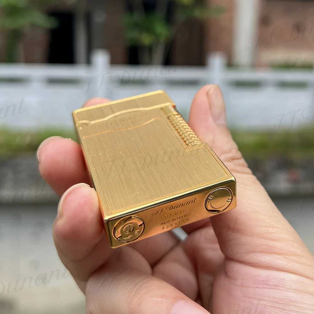 New Arrive JT Dunant Lighter Ping Sound Smoke Gadgets Metal Drawing Design Cigar Accessories Best Birthday Gift to Someone N260311